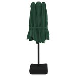 vidaXL Parasol à double tête vert 449x245 cm