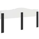 vidaXL Tête de lit Chêne noir 180 cm Bois d'ingénierie