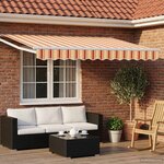vidaXL Auvent rétractable électrique Multicolore 3 5 x 2 5 m
