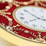 Pièce de monnaie en Argent 1 Dollar g 31.1 (1 oz) Millésime 2024 Faberge Art RED TABLE CLOCK