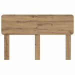 vidaXL Tête de lit Chêne artisanal 140 cm Bois d'ingénierie