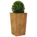 vidaXL Jardinières 2 Pièces 45x45x75 cm acier corten