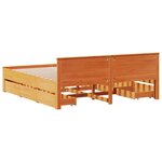 vidaXL Cadre de lit sans matelas avec tête de lit 180x200 cm bois pin