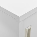 vidaXL Armoire à casiers Gris clair 90x45x92 5 cm Acier