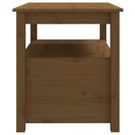 vidaXL Table basse Marron miel 71x49x55 cm Bois massif de pin
