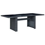 vidaXL Ensemble à manger d'extérieur 9 Pièces et coussins résine tressée