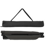 vidaXL Lit de soleil pliant avec sac de transport en tissu Oxford 600D noir