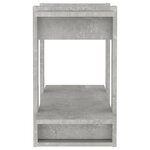 vidaXL Bibliothèque/Séparateur de pièce Gris béton 80x30x51 cm