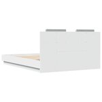 vidaXL Cadre de lit sans matelas blanc 140x200 cm