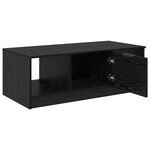 vidaXL Table basse Chêne noir 100 x 50 x 36 cm Bois d'ingénierie