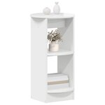 vidaXL Meuble d'appoint Blanc Brillant Bois d’ingénierie