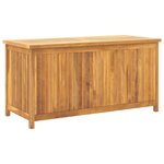 vidaXL Boîte de jardin 114x50x58 cm Bois massif de teck