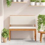 vidaXL Banc de jardin Marron 100 x 50 x 91cm Bois d'acacia massif