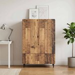 vidaXL Buffet Bois ancien 66 x 34 5 x 97 cm Bois d'ingénierie