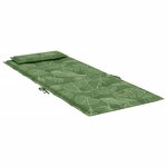 vidaXL Coussins de chaise à dossier haut lot de 2 modèle de feuille