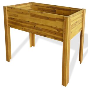 vidaXL Lit surélevé de jardin Bois massif d'acacia