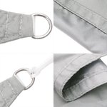 vidaXL Voile d'ombrage gris clair 4 5x4 5x4 5 m 100  polyester oxford