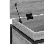 vidaXL Boîte de rangement avec couvercle sonoma gris bois d'ingénierie