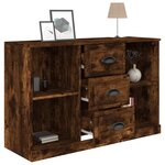 vidaXL Buffet chêne fumé 104 5x35 5x67 5 cm bois d'ingénierie