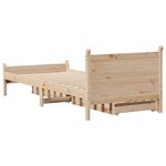 vidaXL Cadre de lit sans matelas 90x200 cm bois de pin massif