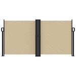 vidaXL Auvent latéral rétractable beige 120x600 cm