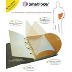 Pack 6 chemises de Classement Perforées Gris Naturel SMARTFOLDER