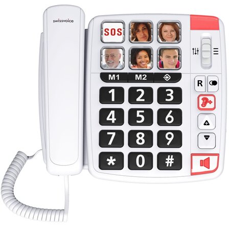 Téléphone fixe filaire senior - swissvoice xtra 1110