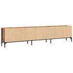 vidaXL Meuble TV avec tiroir vieux bois 200x25x44 cm bois d'ingénierie