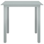 vidaXL Ensemble à dîner de jardin 5 Pièces Aluminium Argenté et noir