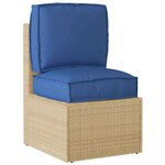 vidaXL Set de coussins de palette 2 Pièces Bleu royal 50 x 50 x 12 cm