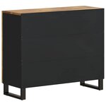vidaXL Buffet avec 2 portes 90x33x75 cm bois massif de manguier