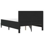 vidaXL Cadre de lit avec matelas vidaXL Noir Noir 120 x 190 cm Velours