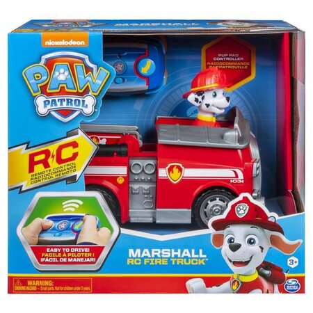 Paw Patrol Voiture jouet t l command e Marshall Fire Truck La Poste