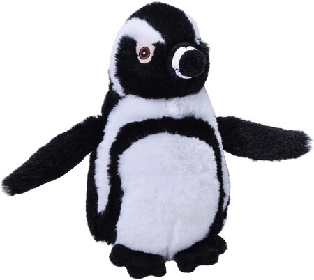 Peluche Pingouin De 20 Cm Noir Blanc