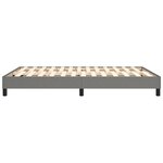 vidaXL Cadre de lit sans matelas gris foncé 140x200 cm tissu