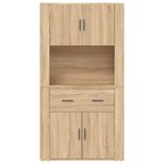 vidaXL Buffet haut Chêne sonoma Bois d'ingénierie