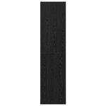 vidaXL Armoire en chêne noir - 100 x 50 x 200 cm  faite en bois d'ingénierie.