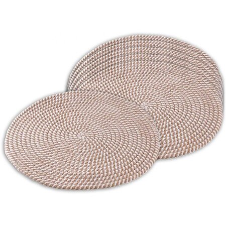 Set de table rond en jute (lot de 6)