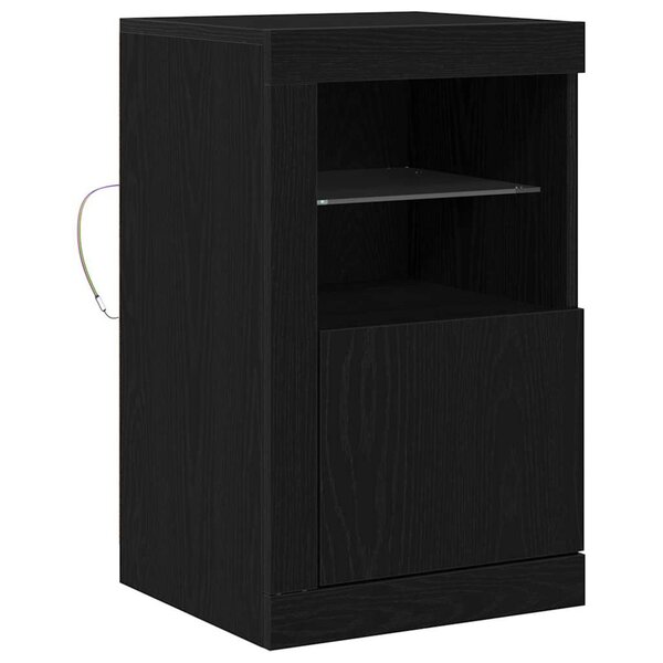 vidaXL Meuble d'appoint Chêne noir 41 x 37 x 67 cm Bois d'ingénierie
