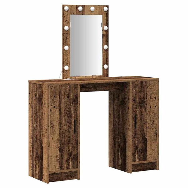 vidaXL Table de Toilette Marron 102 x 33 x 135 cm Bois d'ingénierie