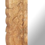 vidaXL Miroir 80x50 cm Bois de manguier massif