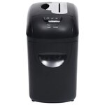 vidaXL Déchiqueteuse de papier 10 feuilles à micro-coupe Noir