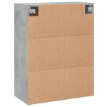 vidaXL Armoire murale gris béton 69 5x34x90 cm bois d'ingénierie