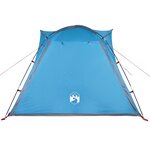 vidaXL Tente de camping 4 personnes bleu libération rapide imperméable