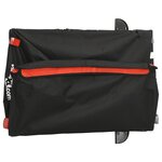 vidaXL Remorque de vélo noir et orange 45 kg fer