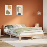 vidaXL Cadre de lit sans matelas 160x200 cm bois massif de pin