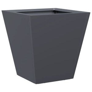 vidaXL Jardinière anthracite 30x30x30 cm acier