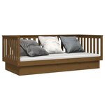 vidaXL Lit de jour sans matelas marron miel 80x200 cm bois pin massif