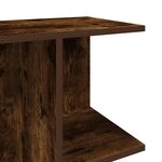 vidaXL Tables de chevet 2Pièces chêne fumé 46 5x29x61cm bois d’ingénierie