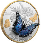 Monnaie BLUE BUTTERFLY Murano 1/2 Kg Kilo Argent 125$ Canada 2026